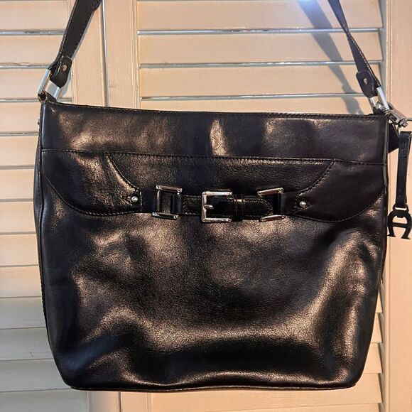 Etienne Aigner Black Leather Bag - Picture 3 of 13